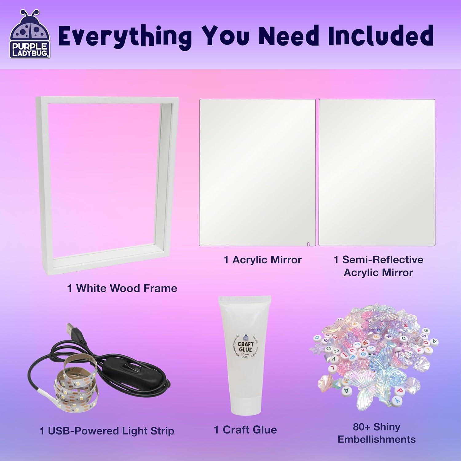 image:imageDIY Infinity Mirror Kit STEM Toys Craft Gift for Kids with Customizable Lights Educational Toys for 6 Year Old Girls Ideal Birthday amp Valentines Gift for Girls Ages 6 Crafts for Kids Ages 812