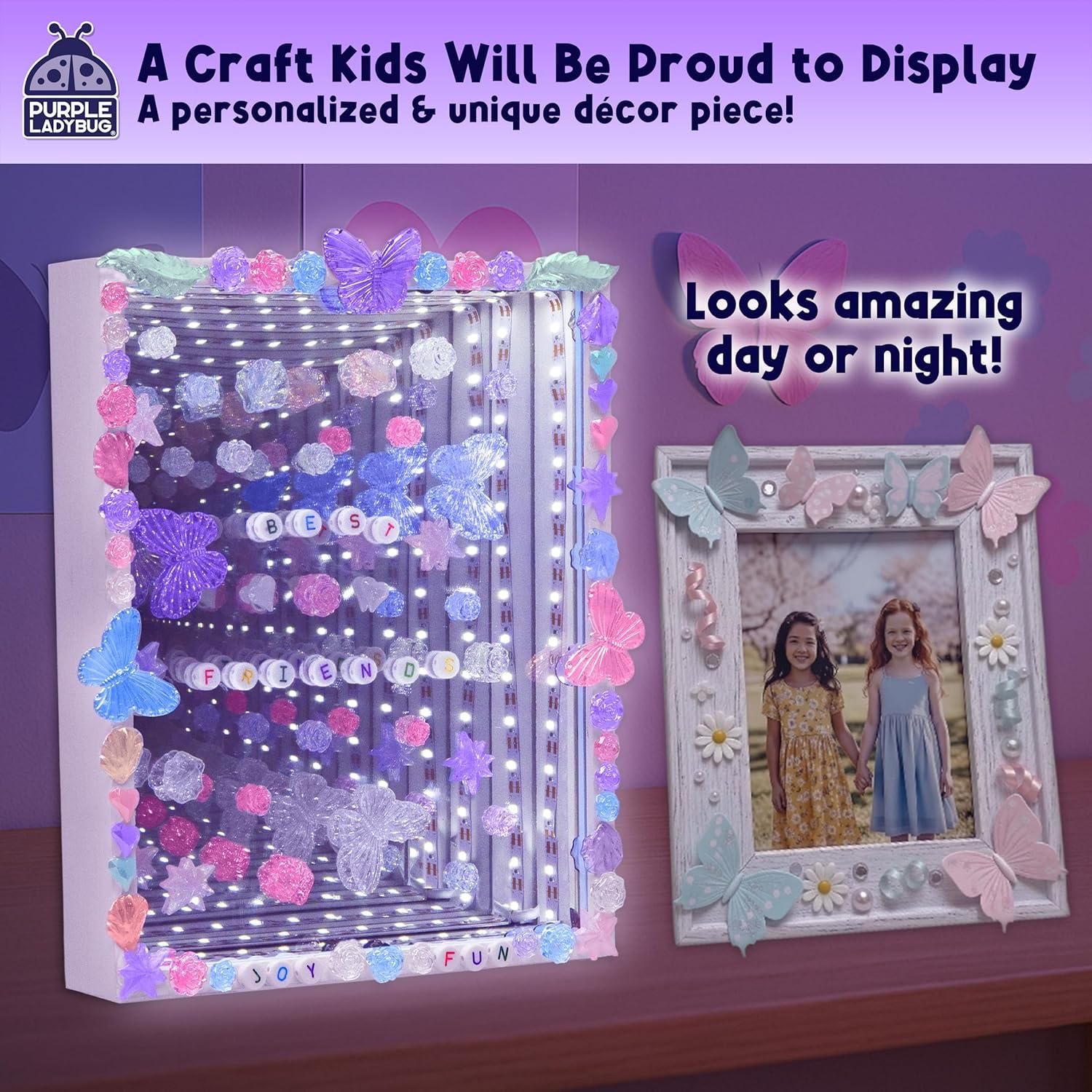 image:imageDIY Infinity Mirror Kit STEM Toys Craft Gift for Kids with Customizable Lights Educational Toys for 6 Year Old Girls Ideal Birthday amp Valentines Gift for Girls Ages 6 Crafts for Kids Ages 812