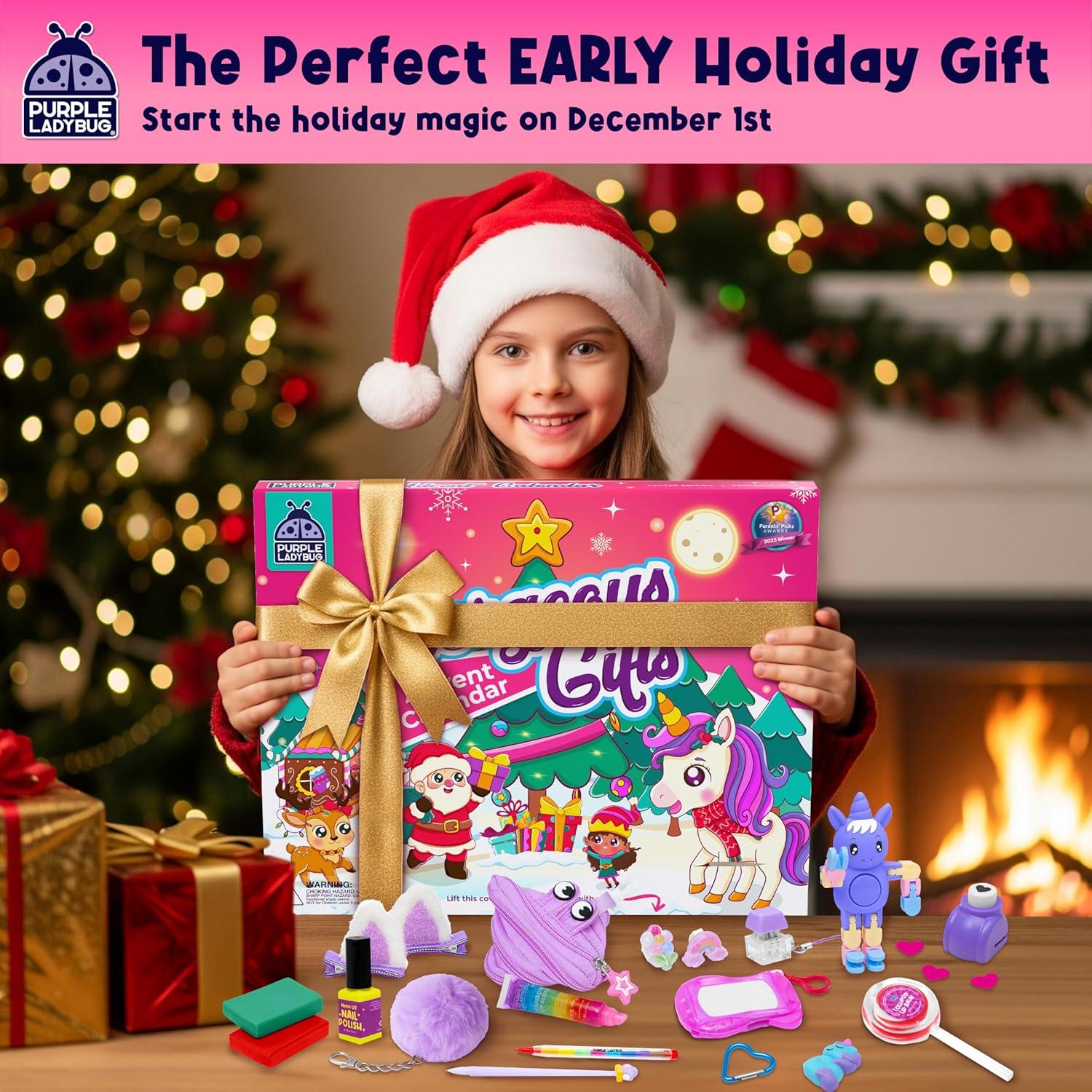 image:imagePURPLE LADYBUG Christmas Girls Advent Calendar 2024 Kids with 24 Unique Gifts Crafts Jewelry Accessories amp More Tween Advent Calendar 2024 Teen Girls Fun 24 Days Christmas Countdown for Girl 6