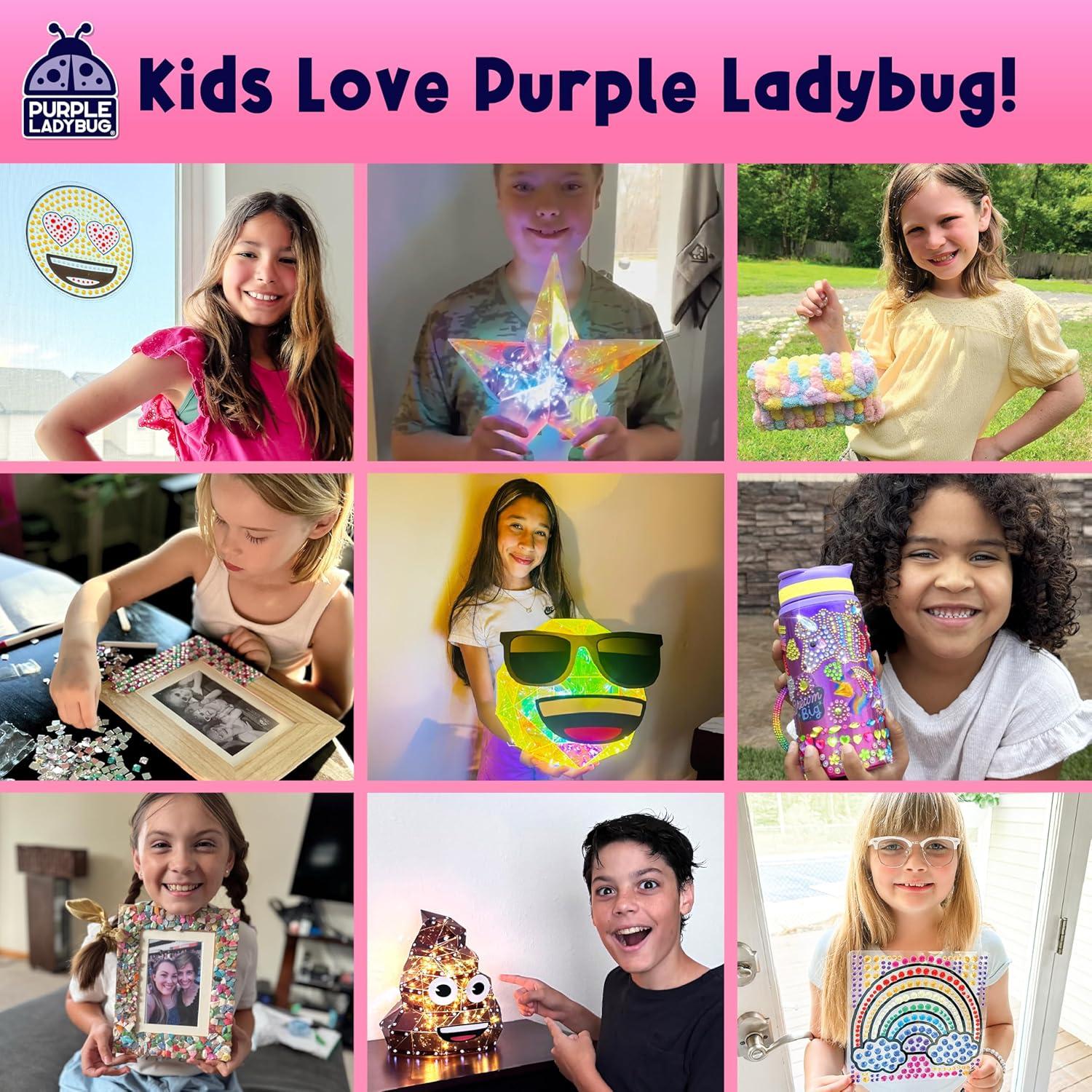 image:imagePURPLE LADYBUG Headband Making Kit for Girls Gifts for Girls 6812 Years Old Birthday Gift Fun DIY Craft Kit for Ages 612 with 6 Headbands Colorful Yarns Ribbons amp Hair ClipsMermaid Headbands