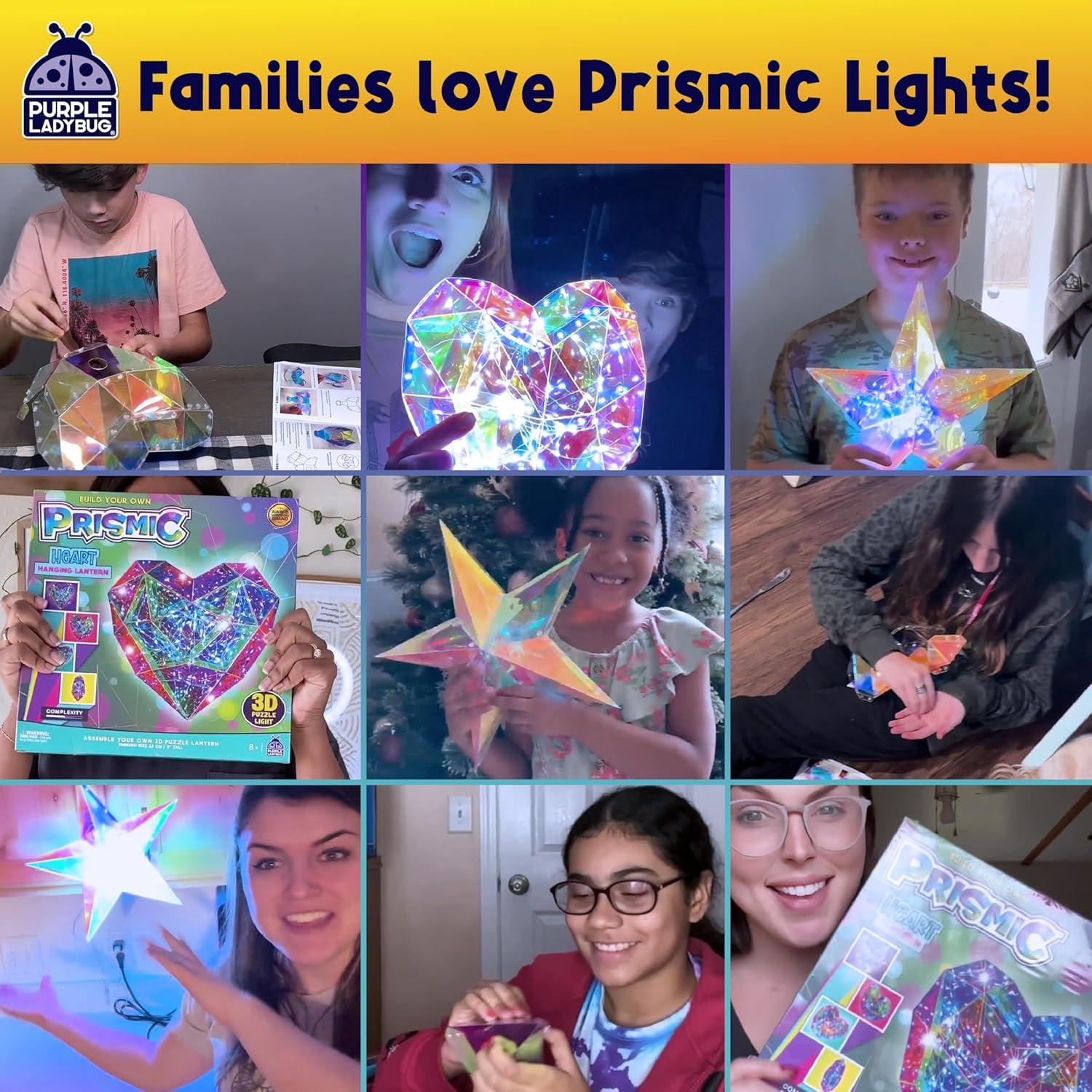 image:imagePURPLE LADYBUG PRISMIC Emoji Cool 3D Puzzle Craft Kit DIY LightUp Room Decor for Teens Tweens and Kids Ages 1216 Cute Night Light Toy Birthday Gift Arts amp Crafts for Girls and Boys
