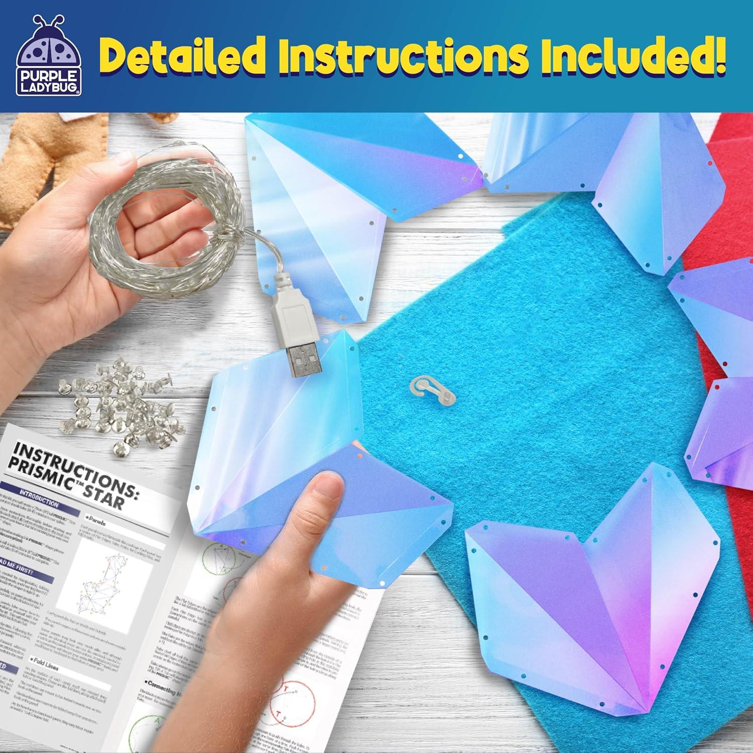 image:imagePURPLE LADYBUG Prismic 3D Puzzle Dog Lantern Kit Gifts for 812 Years Old Boys amp Girls Teens amp Tweens Gift Dog Lover Gifts for Kids STEM Art Project for Kids amp Teens Night Light Room DecorStar
