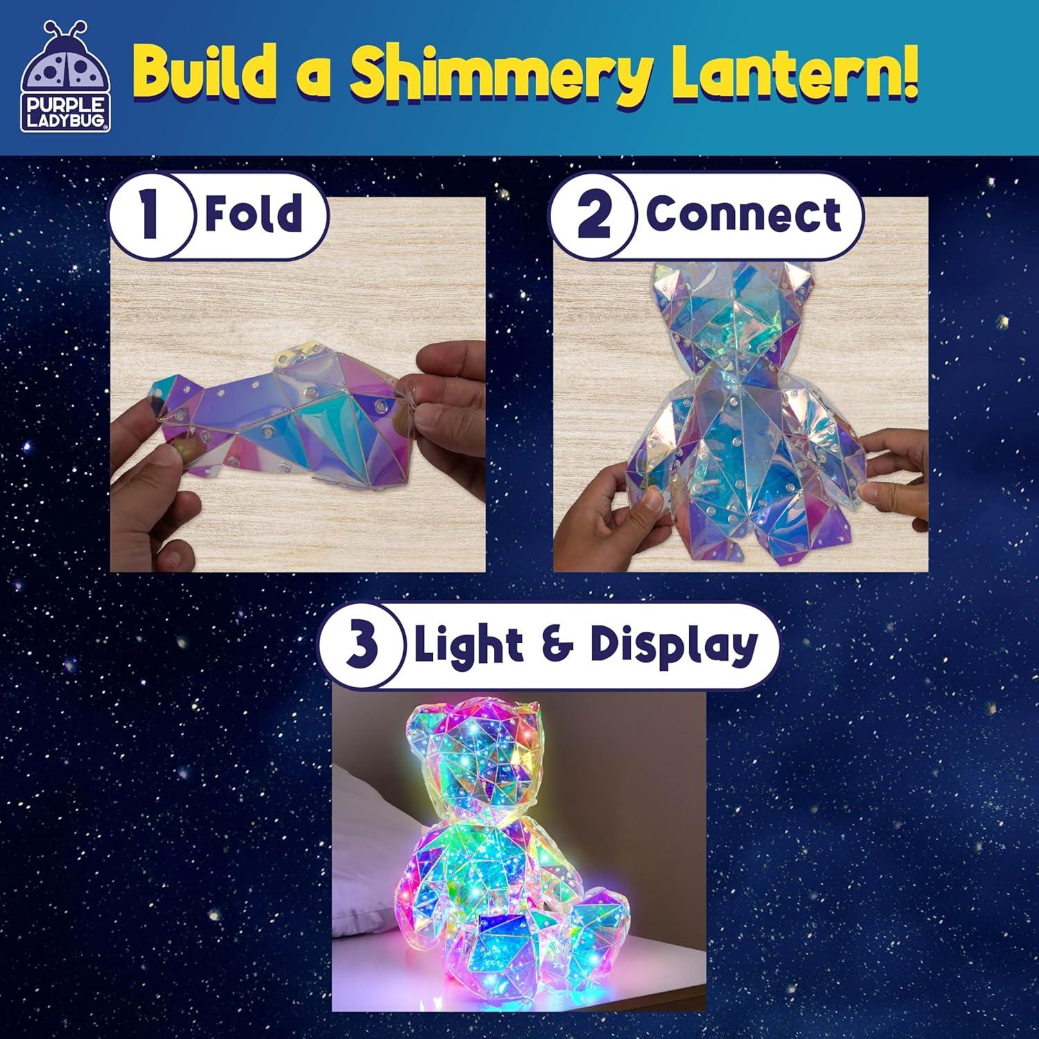 image:imagePURPLE LADYBUG Prismic 3D Puzzle Dog Lantern Kit Gifts for 812 Years Old Boys amp Girls Teens amp Tweens Gift Dog Lover Gifts for Kids STEM Art Project for Kids amp Teens Night Light Room DecorBear