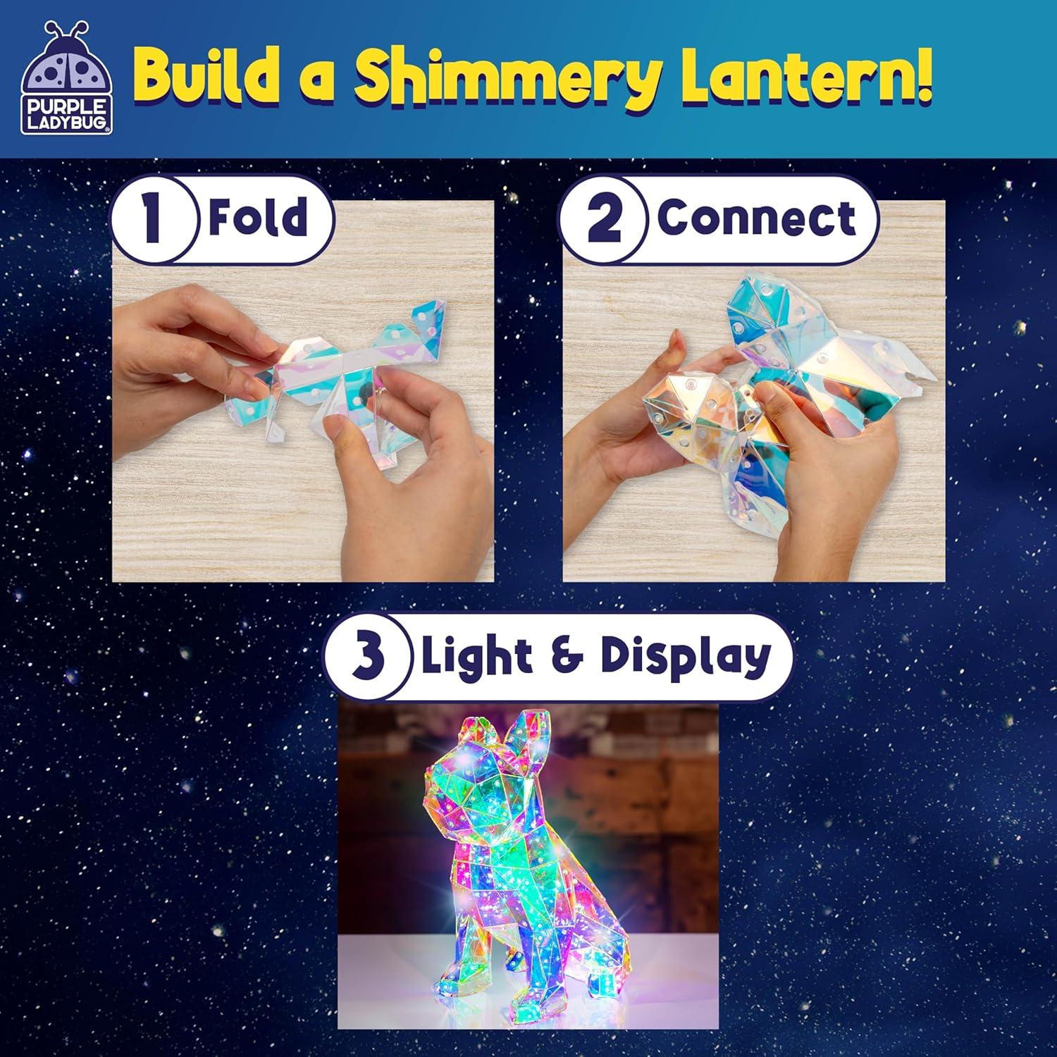 image:imagePURPLE LADYBUG Prismic 3D Puzzle Dog Lantern Kit Gifts for 812 Years Old Boys amp Girls Teens amp Tweens Gift Dog Lover Gifts for Kids STEM Art Project for Kids amp Teens Night Light Room DecorDog