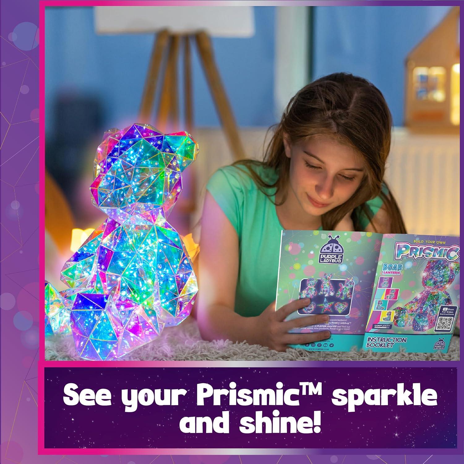 image:imagePURPLE LADYBUG Prismic 3D Puzzle Dog Lantern Kit Gifts for 812 Years Old Boys amp Girls Teens amp Tweens Gift Dog Lover Gifts for Kids STEM Art Project for Kids amp Teens Night Light Room DecorBear