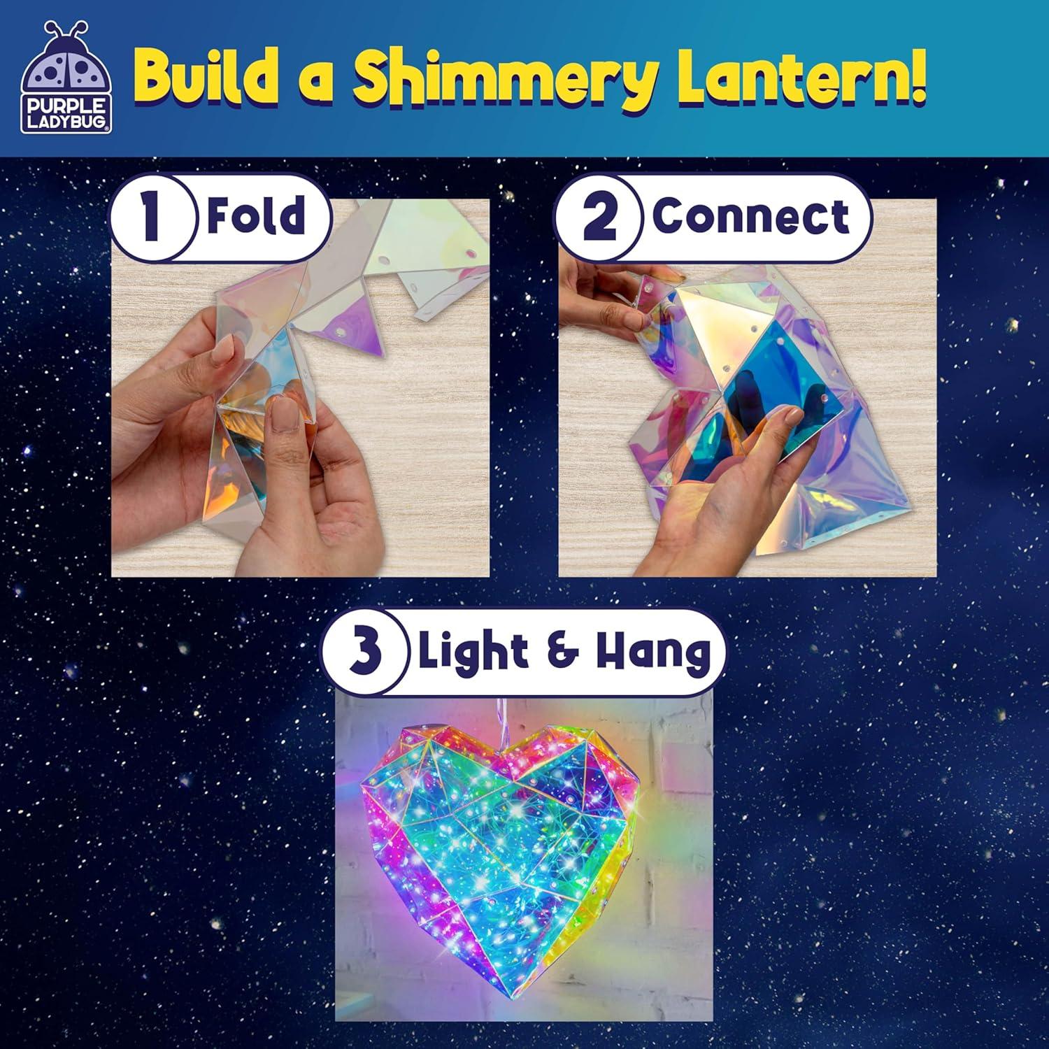 image:imagePURPLE LADYBUG Prismic 3D Puzzle Dog Lantern Kit Gifts for 812 Years Old Boys amp Girls Teens amp Tweens Gift Dog Lover Gifts for Kids STEM Art Project for Kids amp Teens Night Light Room DecorHanging Heart