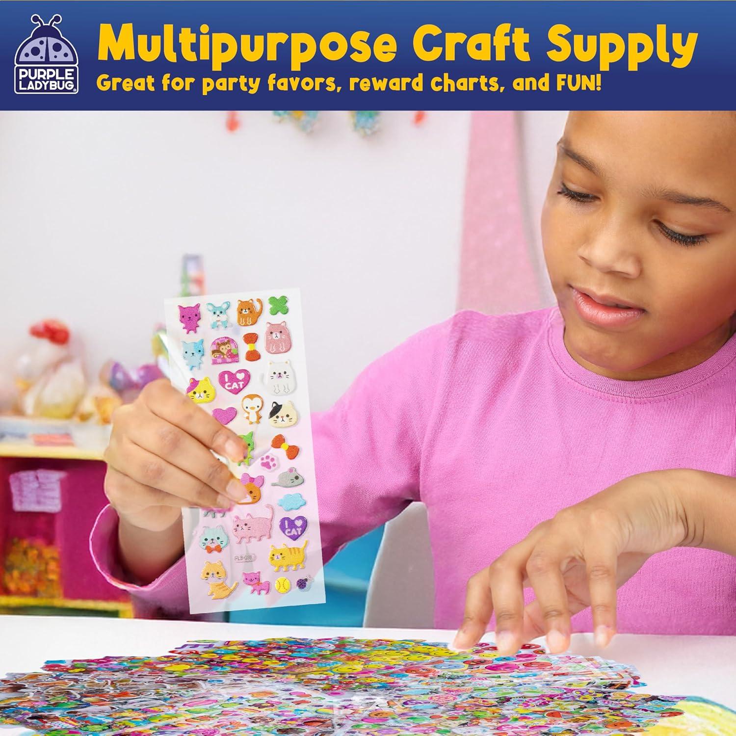 image:imagePURPLE LADYBUG Teacher Stickers for Students 4960 Reward Stickers for Kids Classroom Supplies Teacher MustHaves for Classroom Reward Charts Star Back to School GiftPuffy Stickers 80 Sheets 1900 Stickers