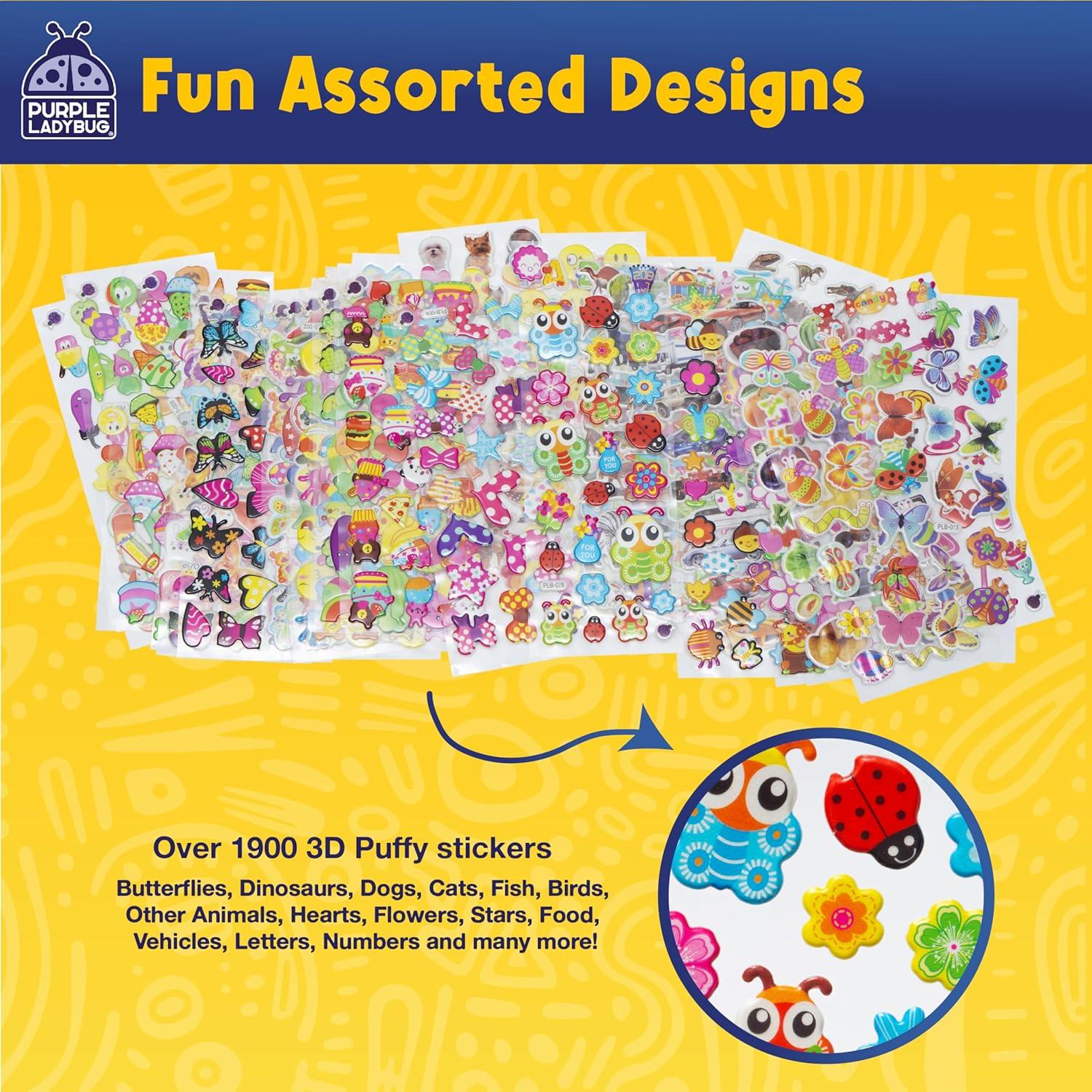 image:imagePURPLE LADYBUG Teacher Stickers for Students 4960 Reward Stickers for Kids Classroom Supplies Teacher MustHaves for Classroom Reward Charts Star Back to School GiftPuffy Stickers 80 Sheets 1900 Stickers