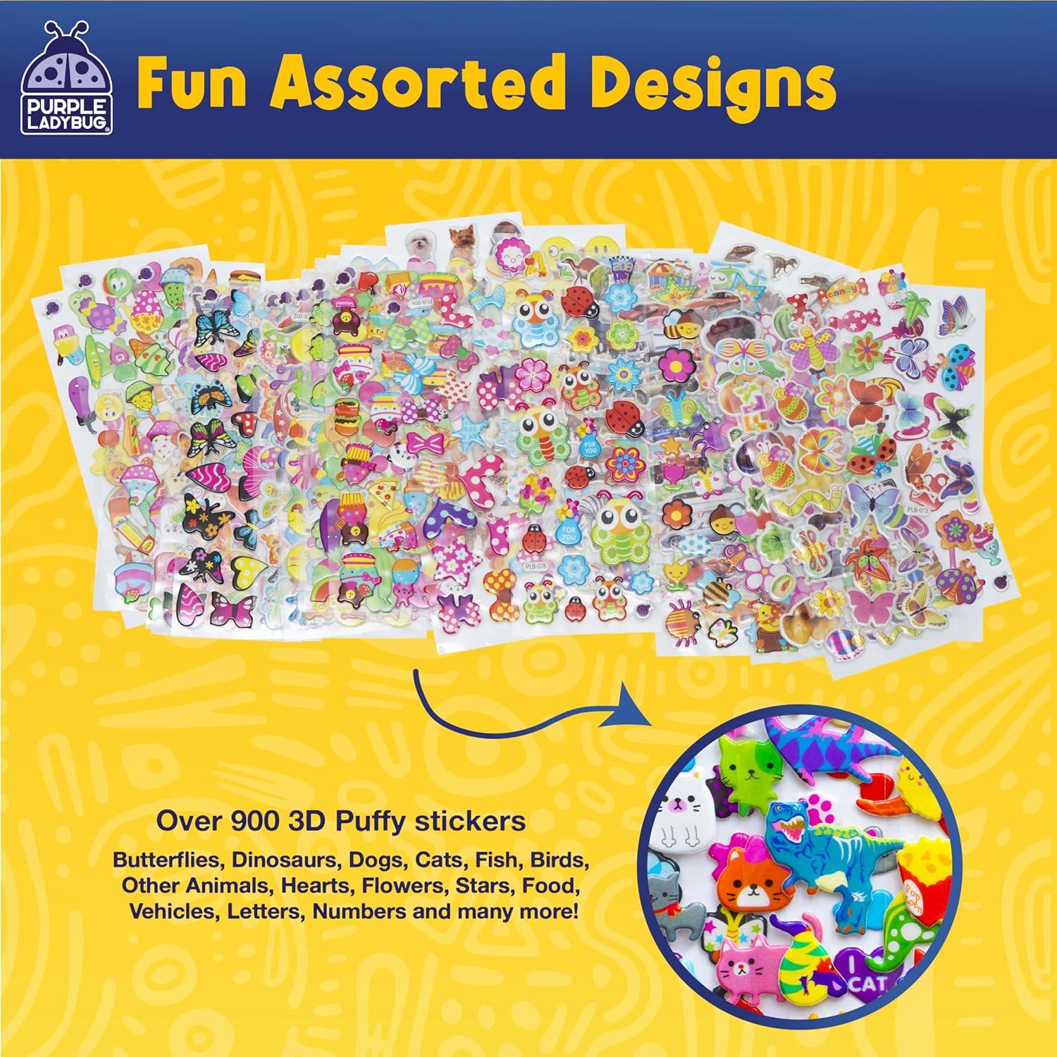 image:imagePURPLE LADYBUG Teacher Stickers for Students 4960 Reward Stickers for Kids Classroom Supplies Teacher MustHaves for Classroom Reward Charts Star Back to School GiftPuffy Stickers 40 Sheets 950 Stickers