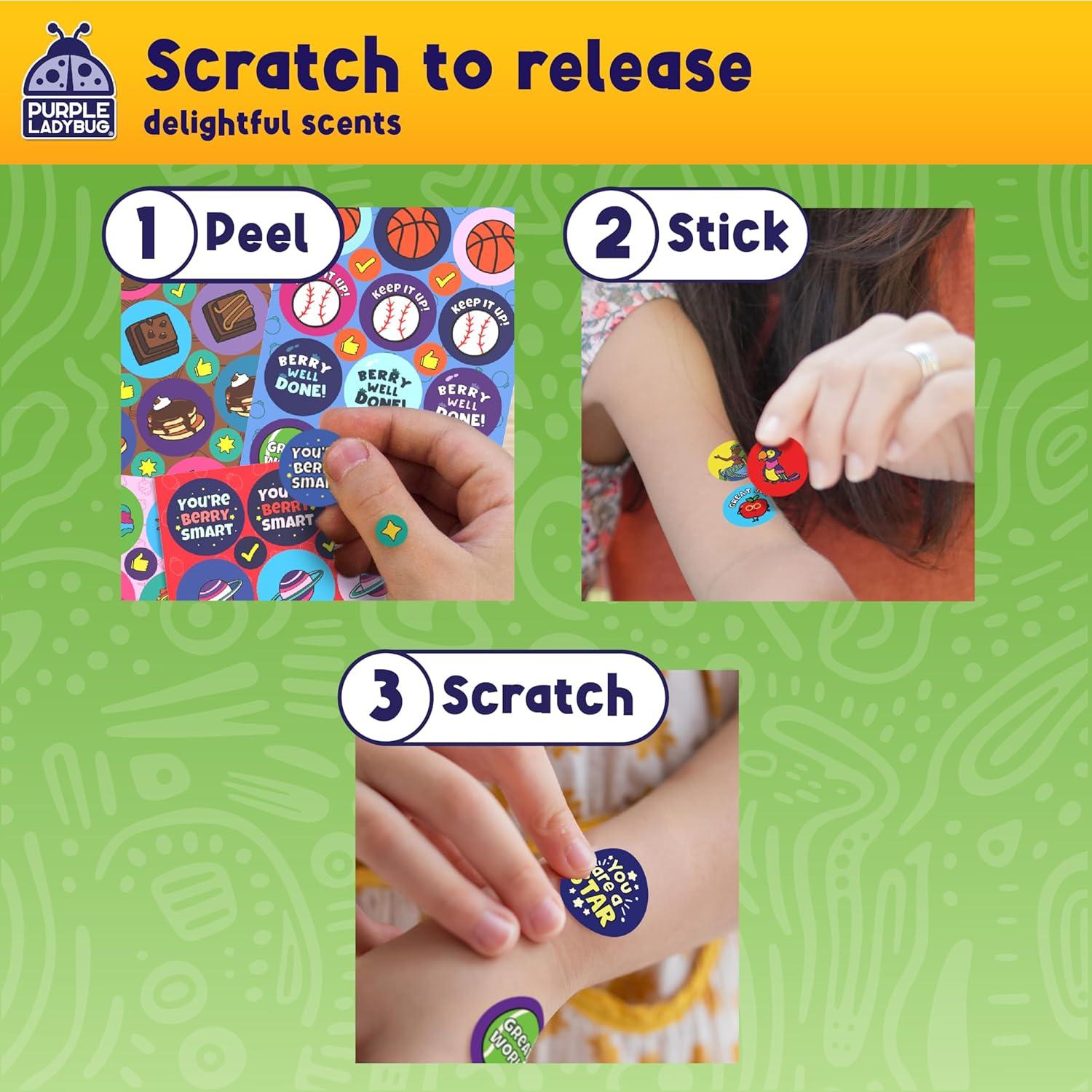 image:imagePURPLE LADYBUG Teacher Stickers for Students 4960 Reward Stickers for Kids Classroom Supplies Teacher MustHaves for Classroom Reward Charts Star Back to School GiftScented Stickers 15 Scents 1260 Stickers