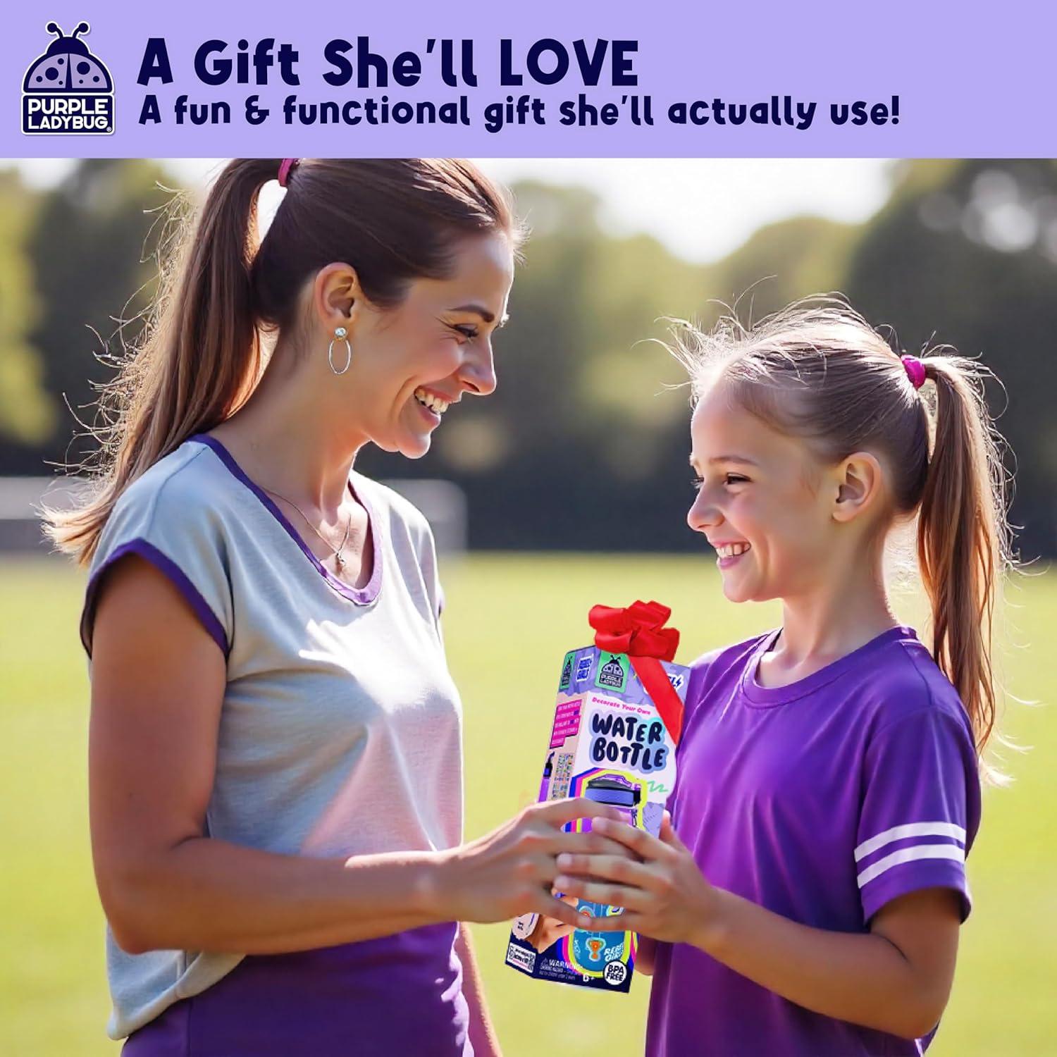 image:imageRebel Girls Decorate Your Own Water Bottles Girl Craft Kit Water Bottle for Kids with Motivational Stickers amp More Birthday Gift for 7 Year Old Kid Most Popular Arts amp Crafts for Ages 6 8 9 10