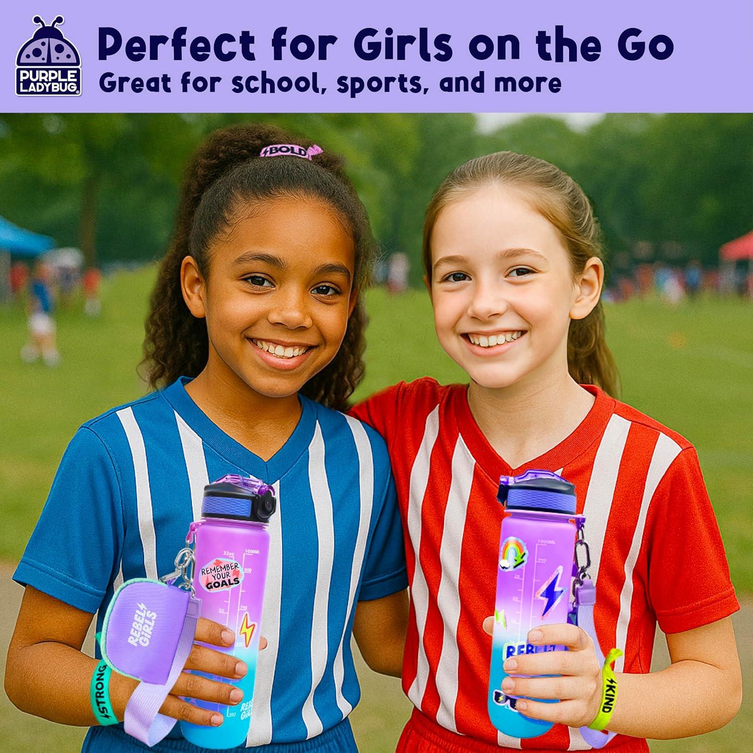 image:imageRebel Girls Decorate Your Own Water Bottles Girl Craft Kit Water Bottle for Kids with Motivational Stickers amp More Birthday Gift for 7 Year Old Kid Most Popular Arts amp Crafts for Ages 6 8 9 10