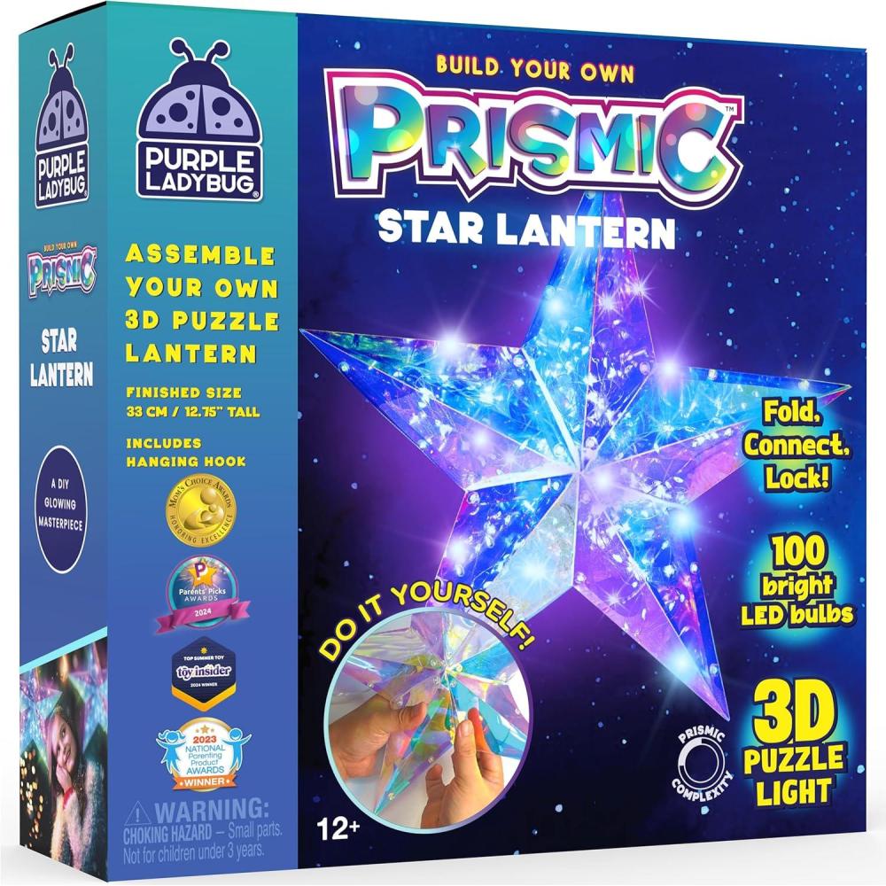image:imagePURPLE LADYBUG Prismic 3D Puzzle Dog Lantern Kit Gifts for 812 Years Old Boys amp Girls Teens amp Tweens Gift Dog Lover Gifts for Kids STEM Art Project for Kids amp Teens Night Light Room DecorStar