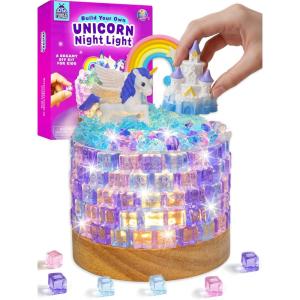 PURPLE LADYBUG Build Your Own Unicorn Night Light Craft Kits – DIY Crafts for Kids – Light Up Unicorn Lights for Girls Room Decor – Girls Birthday Gifts Age 8-10 9 11 12, Make Your Own Activity Set