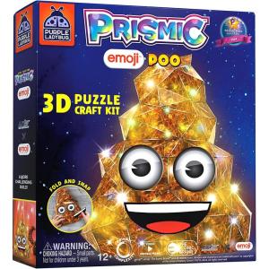 PURPLE LADYBUG PRISMIC Emoji Poo 3D Puzzle Craft Kit – Funny Light-Up Night Lamp DIY Toy for Teens, Girls & Boys Ages 12-17 Years Old, Hilarious Gift, Cute Room Decor, Cool Crafts for Kids & Tweens