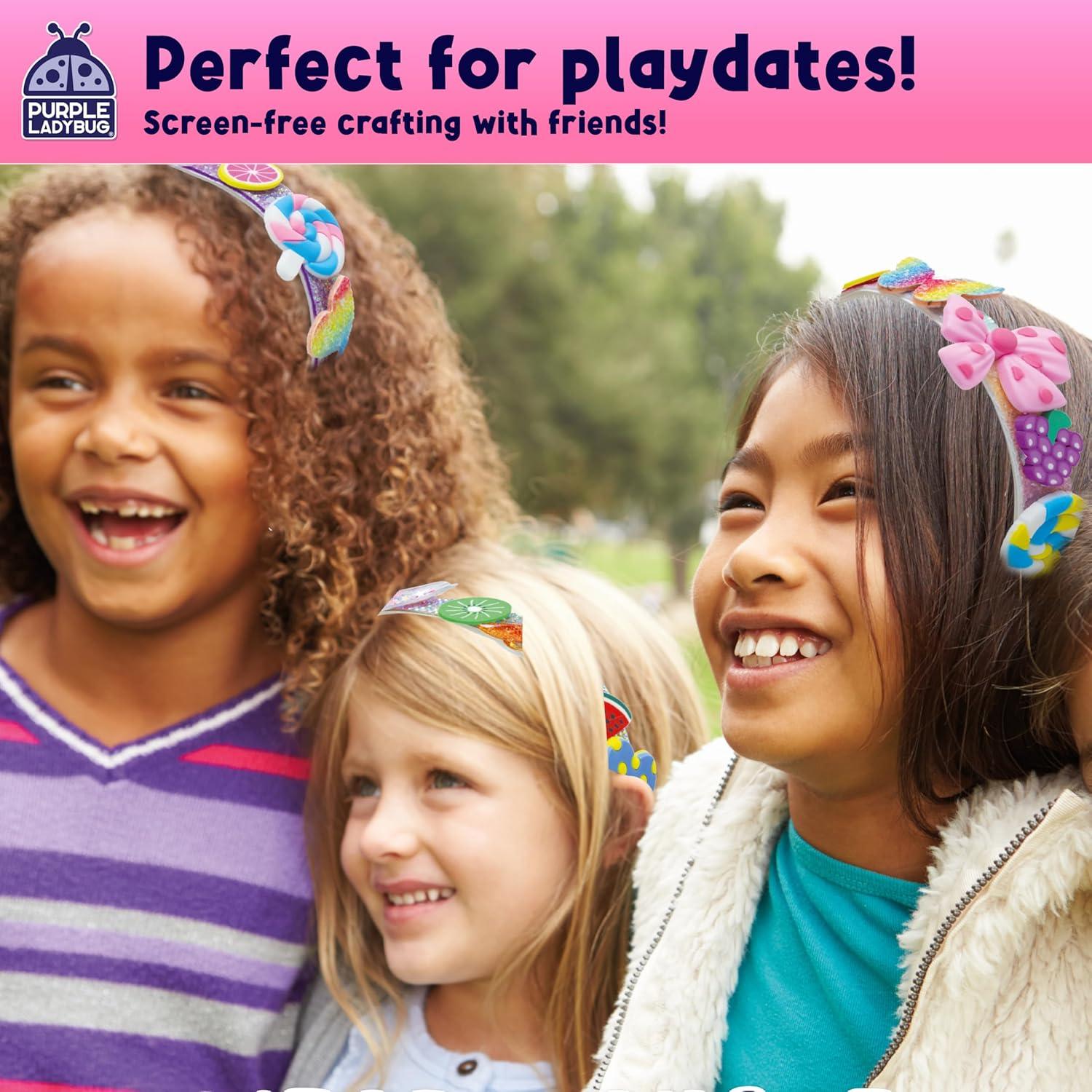 image:imagePURPLE LADYBUG DIY Headband Making Kit Gifts for 5 Year Old Girls Crafts for Ages 68 Girl 59 Years Old Gift for Girls Birthday Hair Accessories Girl Valentines Day Gifts Easter Basket StufferGlamour Headbands