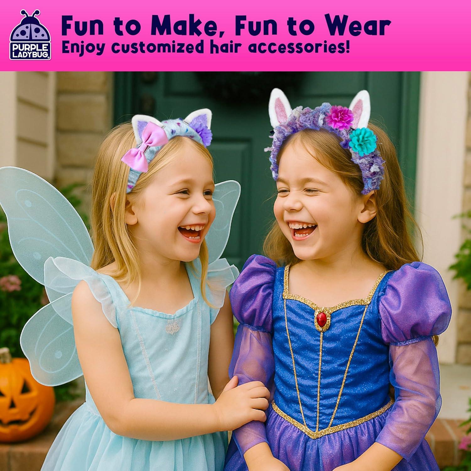 image:imagePURPLE LADYBUG DIY Headband Making Kit Gifts for 5 Year Old Girls Crafts for Ages 68 Girl 59 Years Old Gift for Girls Birthday Hair Accessories Girl Valentines Day Gifts Easter Basket StufferYarn Headbands