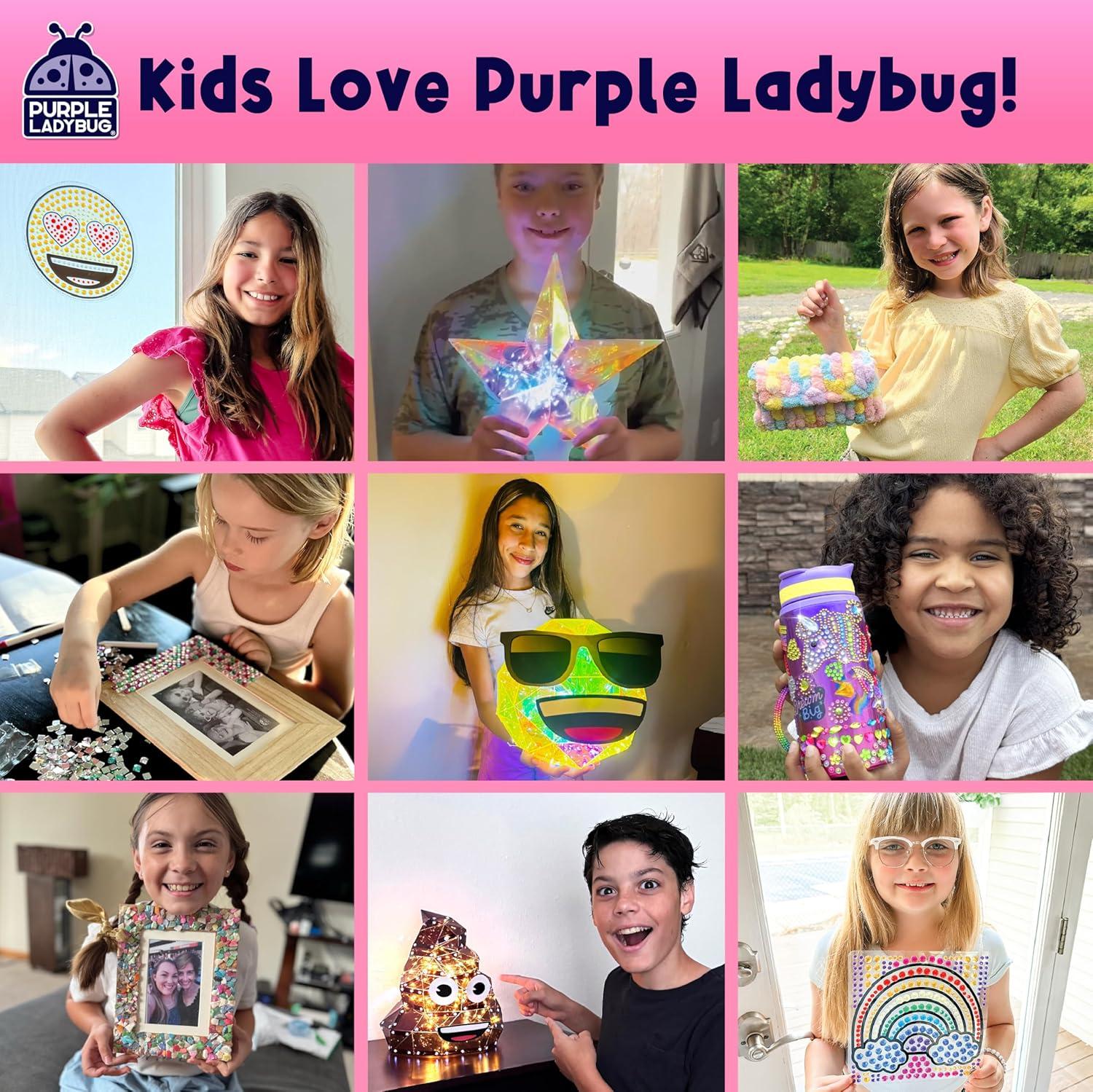 image:imagePURPLE LADYBUG DIY Headband Making Kit Gifts for 5 Year Old Girls Crafts for Ages 68 Girl 59 Years Old Gift for Girls Birthday Hair Accessories Girl Valentines Day Gifts Easter Basket StufferGlamour Headbands