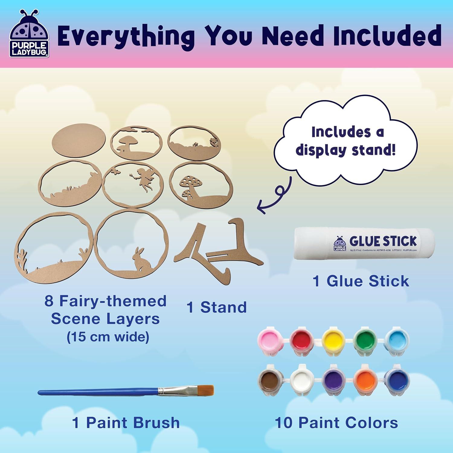 image:imageMermaid 3D Painting Kit Wooden Painting Crafts for Kids Craft Kits for Girls Ages 812 DIY Crafts Paint Set Art Projects Arts and Crafts for Girl 6 7 9 11 Girls Birthday Gifts Age 810Fairy