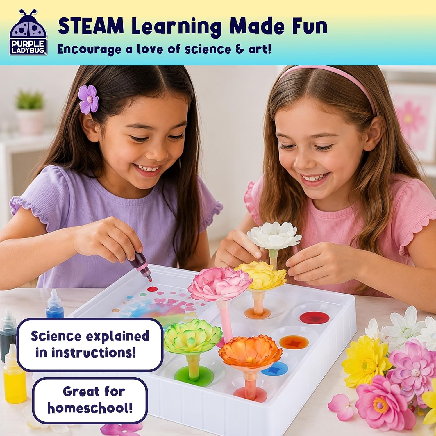 image:imageDIY Flower Bouquet Kids Science Kits Paper Flowers Craft for Girls Art Kits Magic Flower Bouquet Kit Arts and Crafts for Kids ages 812 Crafts for Kid Ages 68 7 9 10 Activity Gift for Girls Boys